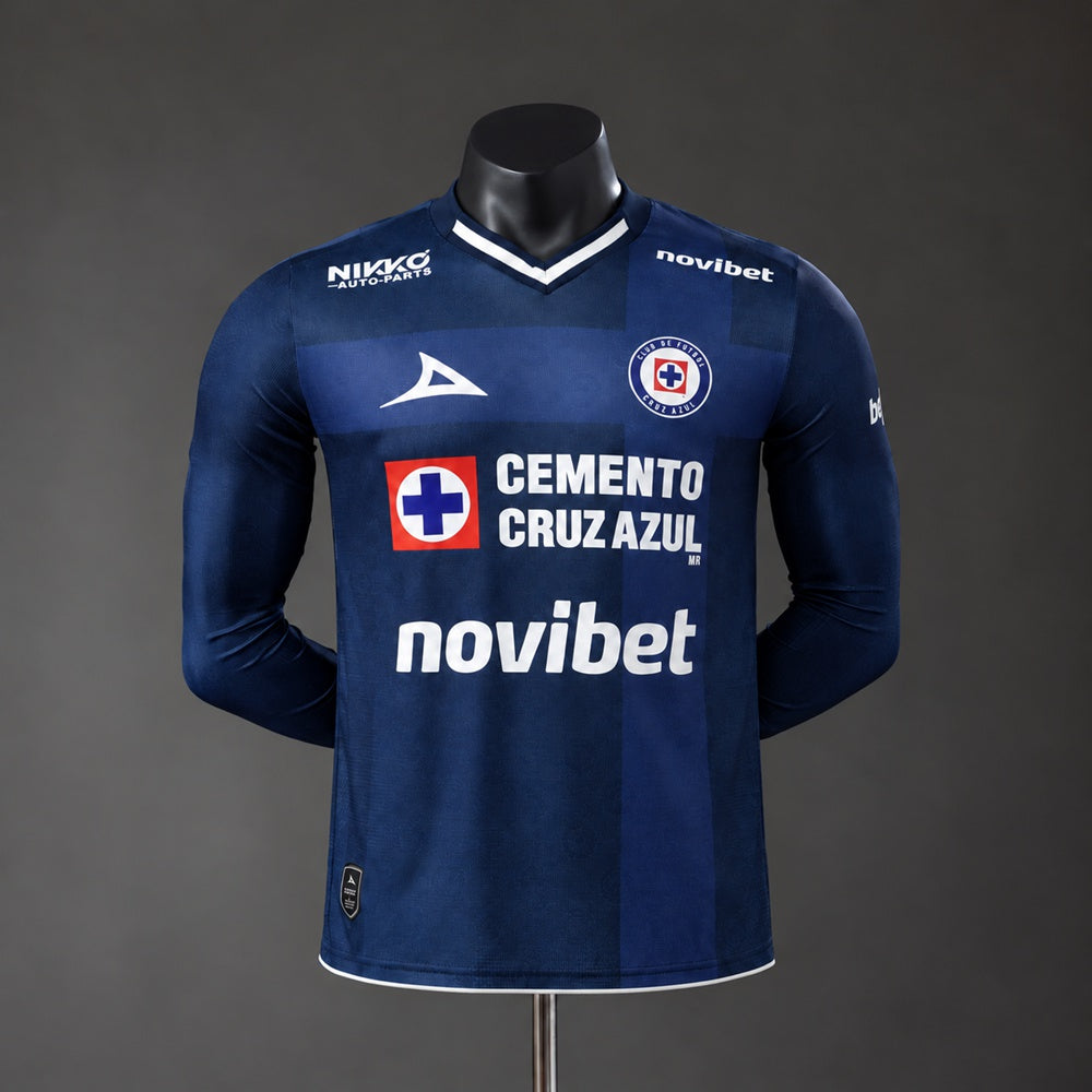 Camisola Cruz Azul Terceira 26/27 - Manga Comprida - Versão Jogador