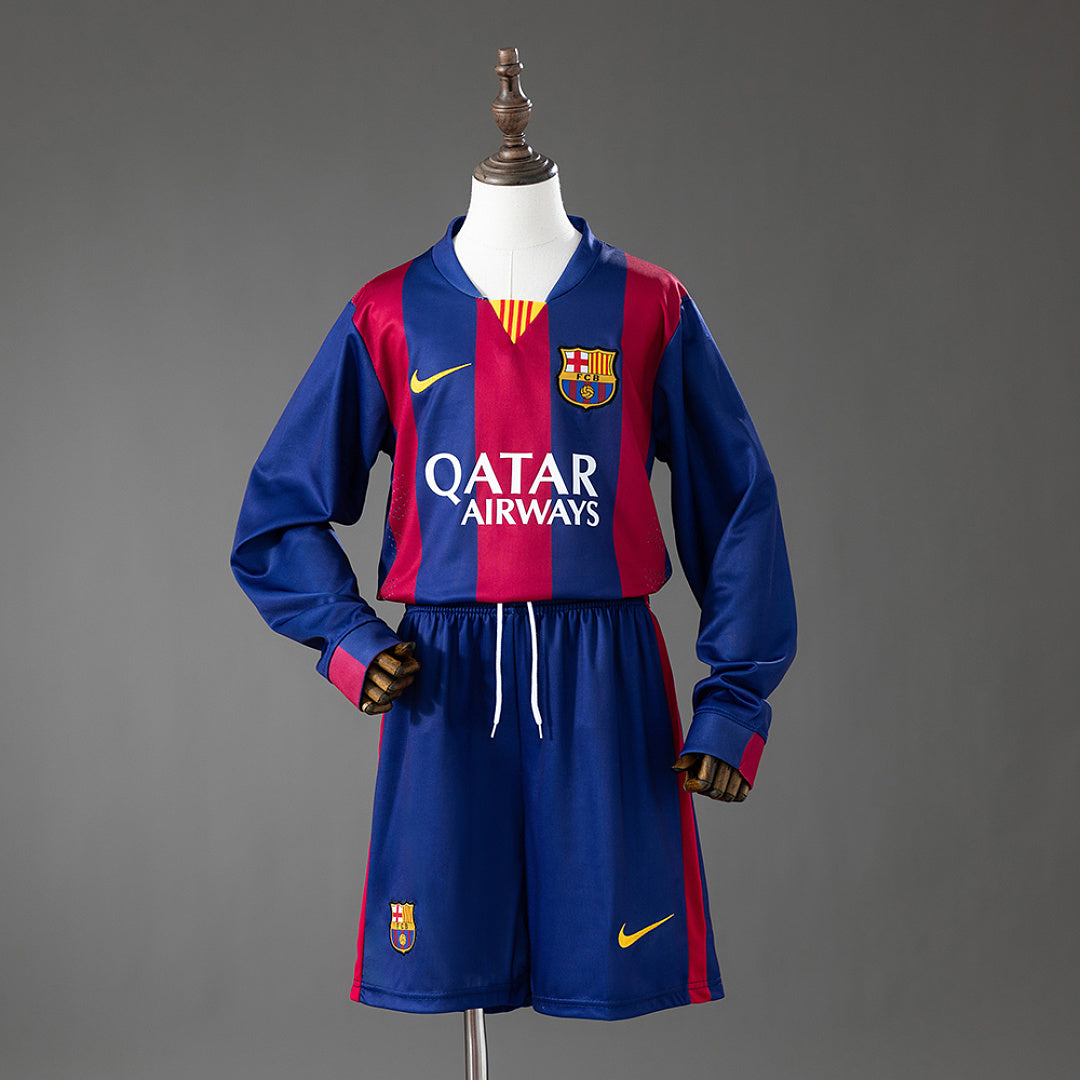 Kit Barcelona Principal Criança 14/15 - Manga Comprida