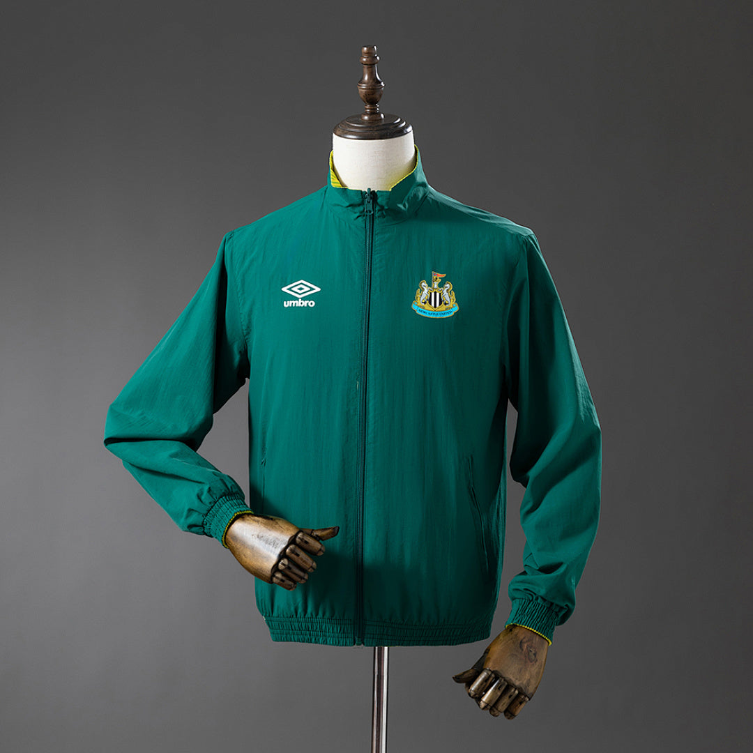 Corta-Vento Reversível Newcastle - Verde-Tropa e Amarelo