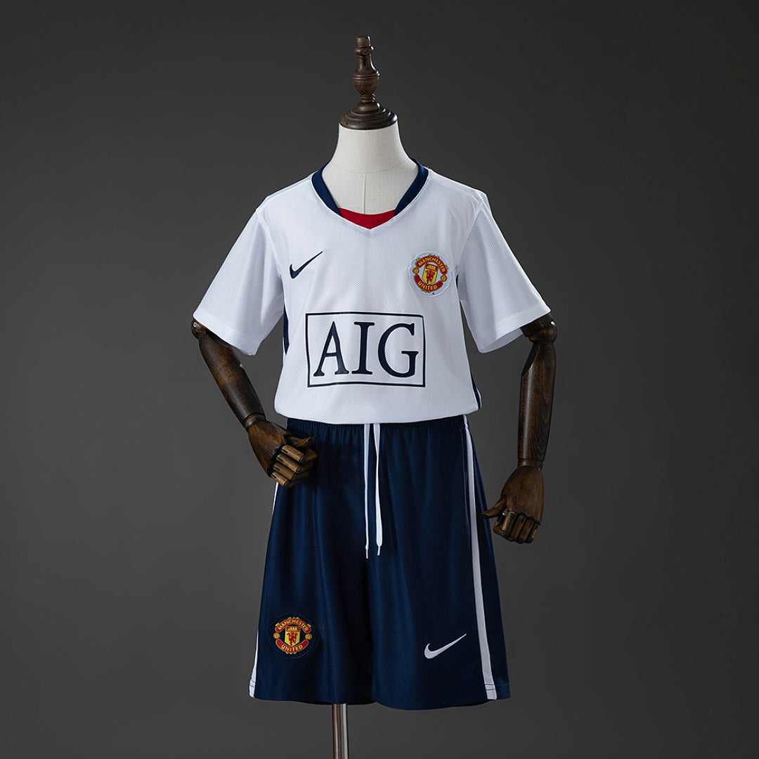 Kit Manchester United Alternativa Criança 08/09 (Liga)