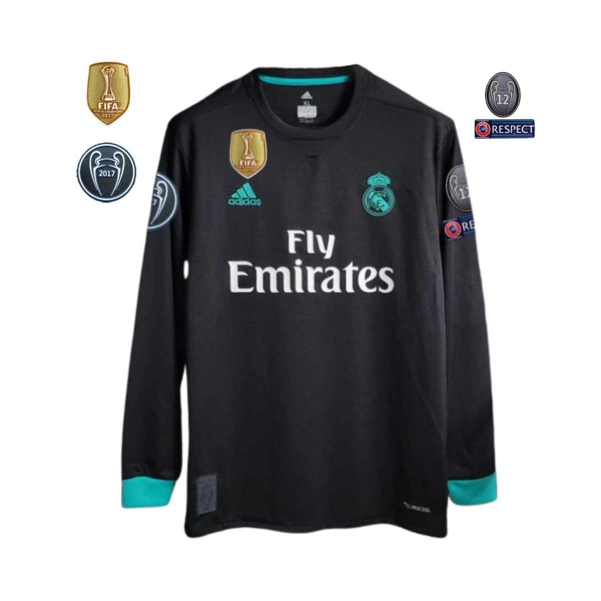 Camisola Real Madrid Alternativa 17/18 - Manga Comprida