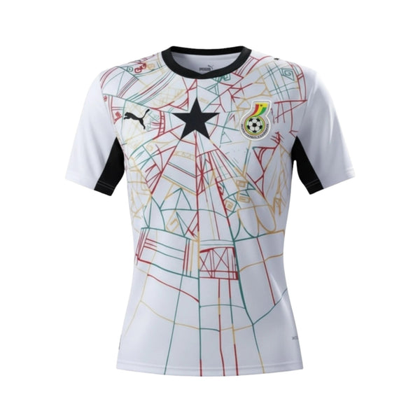 Camisola Ghana Principal 26/27 - Mundial 2026 - Versão Feminina