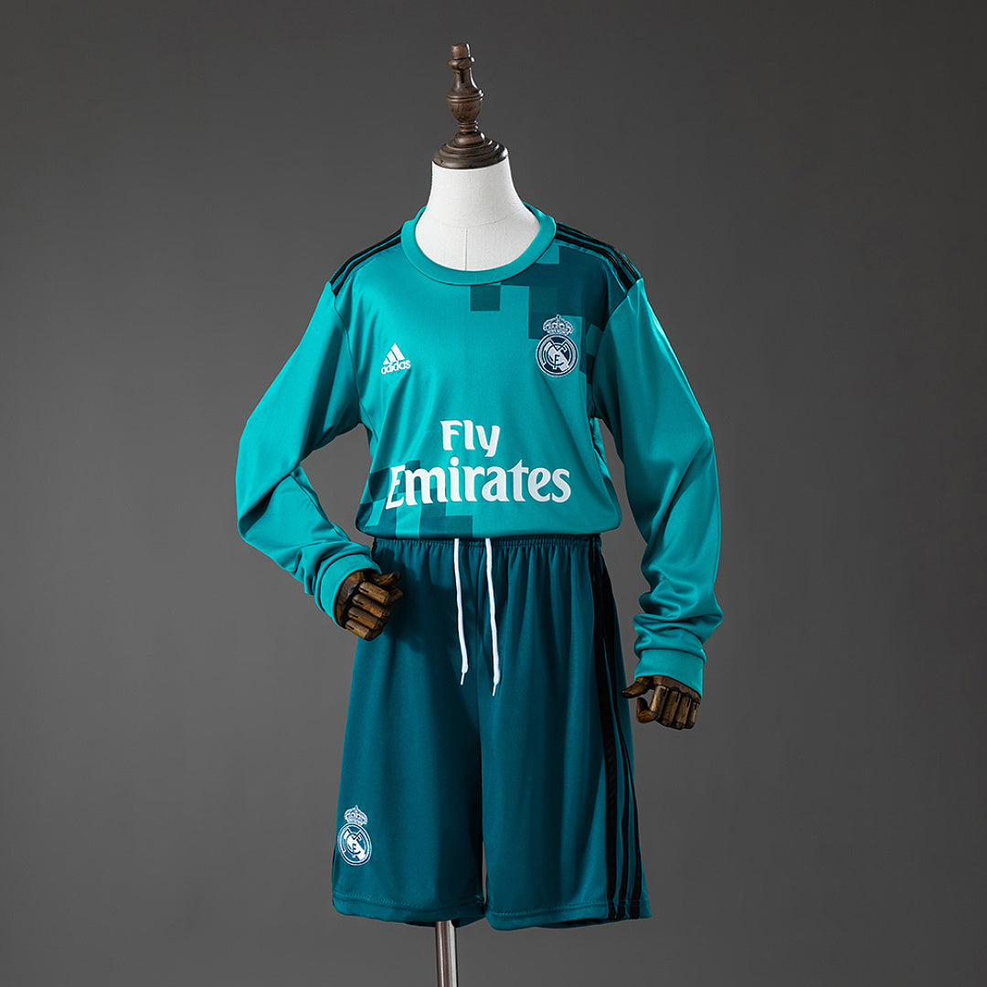 Kit Real Madrid Terceira Criança 17/18 - Manga Comprida