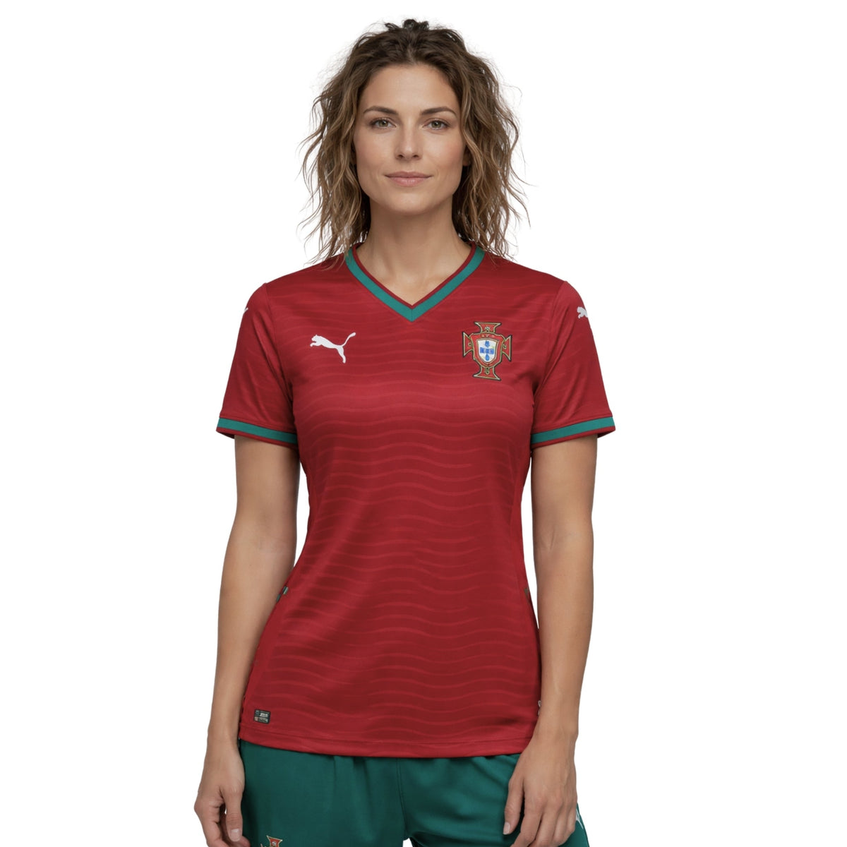 Camisola Portugal Principal 26/27 - Mundial 2026 - Versão Feminina