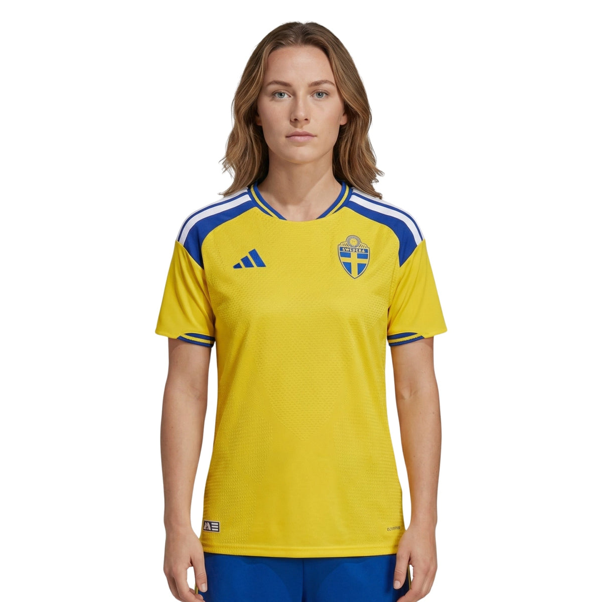 Camisola Suécia Principal 26/27 - Mundial 2026 - Versão Feminina