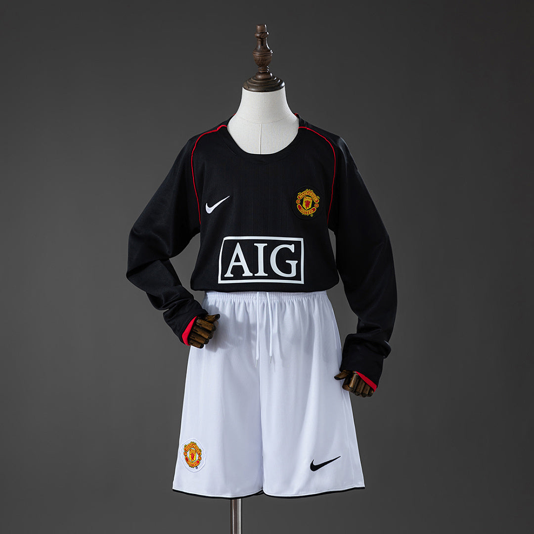Kit Manchester United Alternativa Criança 07/08 - Manga Comprida