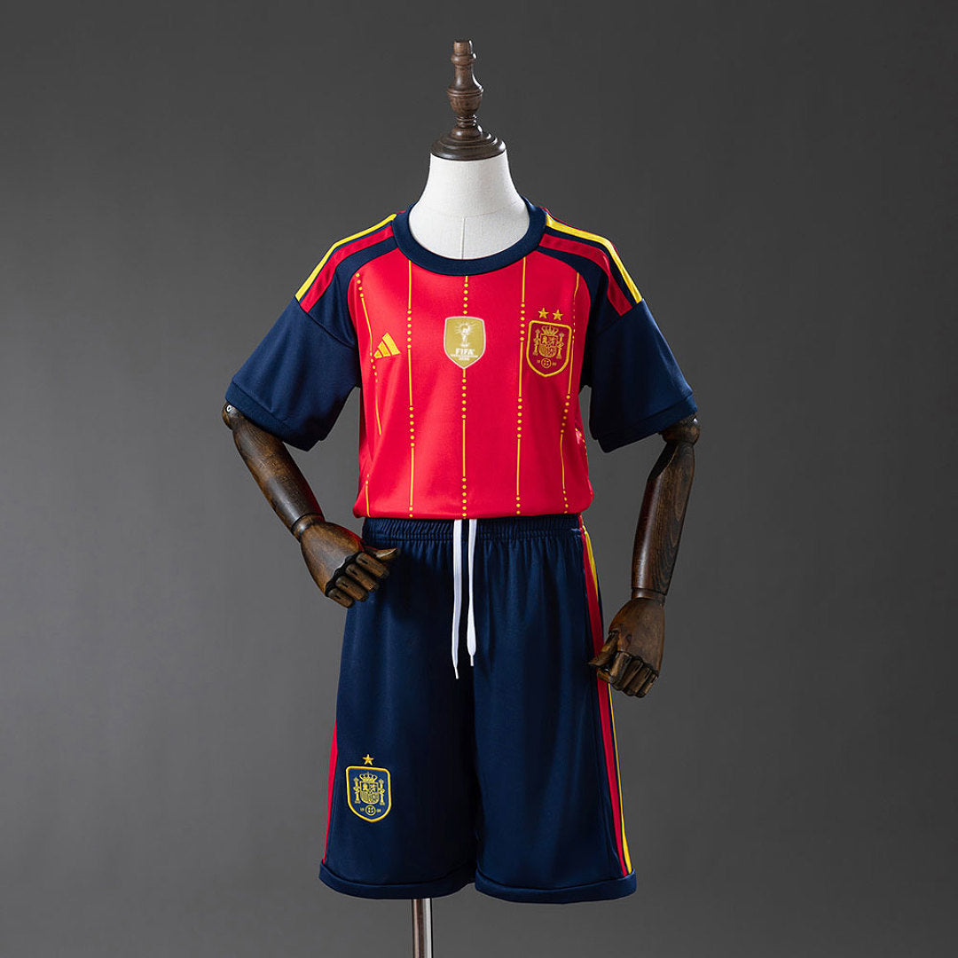 Kit Espanha Principal Edição Campeã Criança 2026
