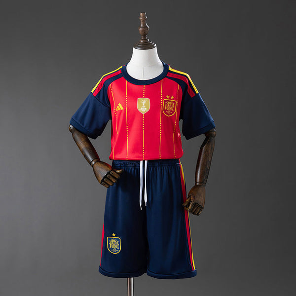 Kit Espanha Principal Edição Campeã Criança 2026