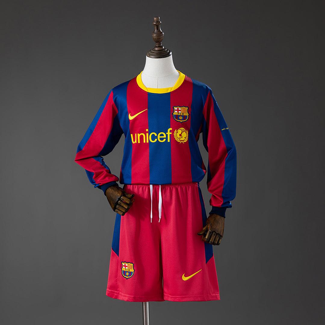 Kit Barcelona Principal Criança 10/11 - Manga Comprida