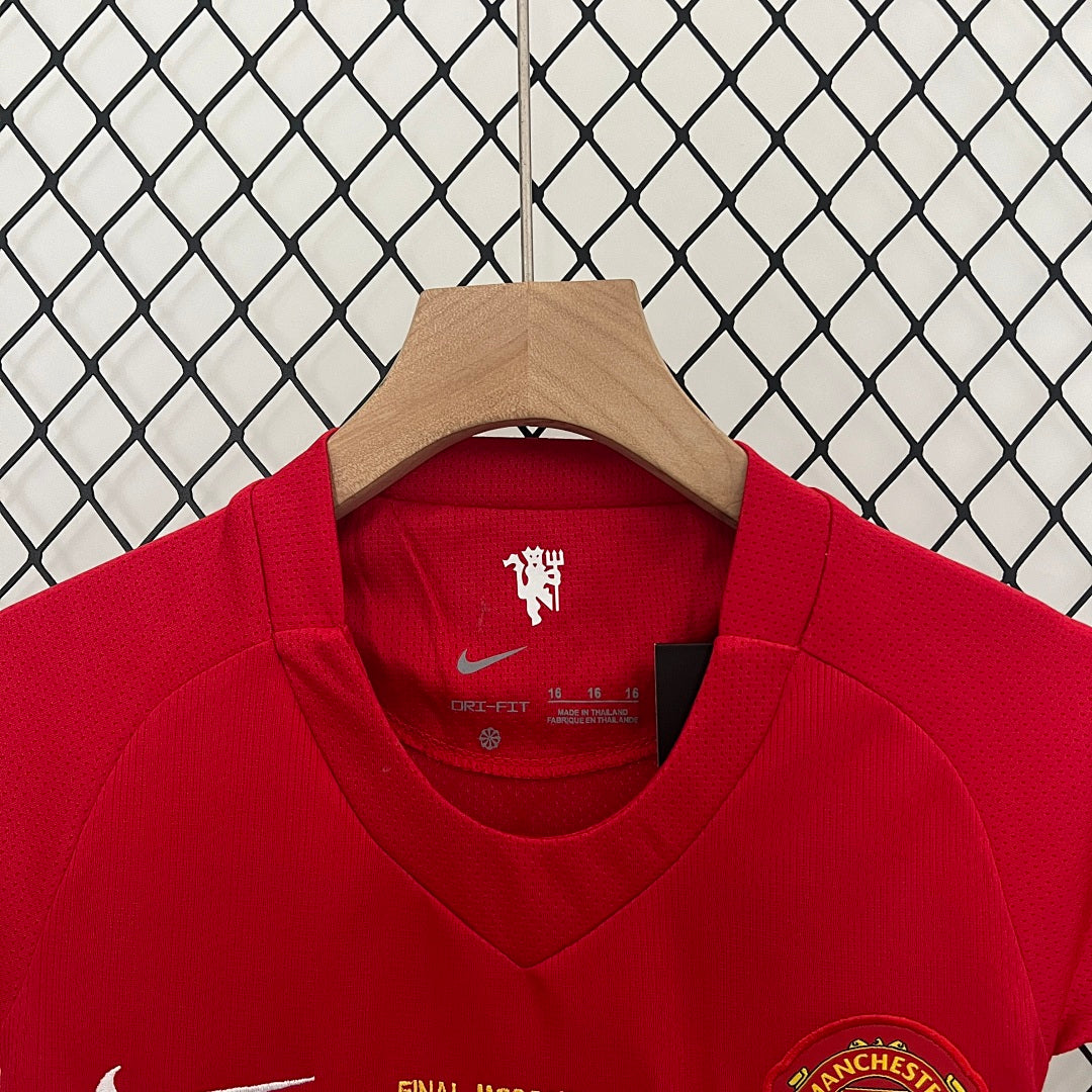 Kit Manchester United Principal Criança 07/08 (Champions)