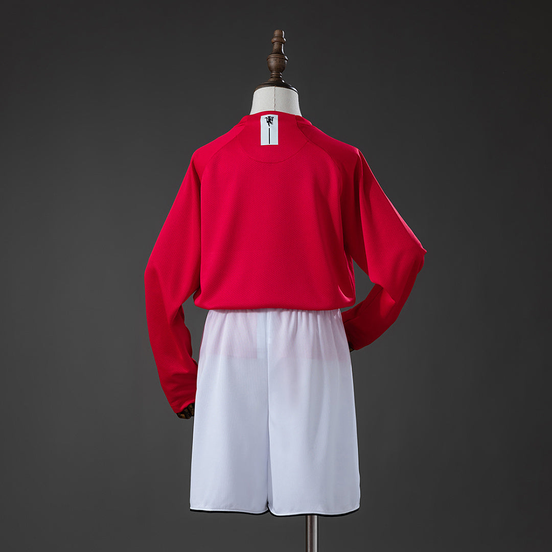 Kit Manchester United Principal Criança 07/08 - Manga Comprida