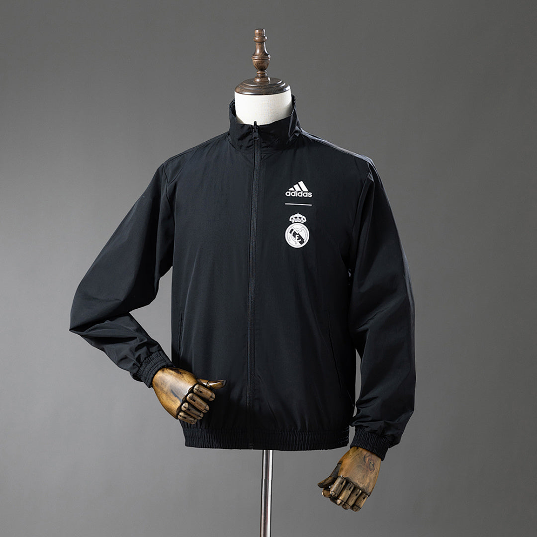Corta-Vento Reversível Real Madrid - Preto com Dragão