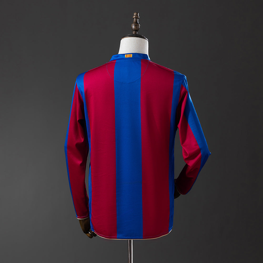 Camisola Barcelona Principal 07/08 Retro - Manga Comprida