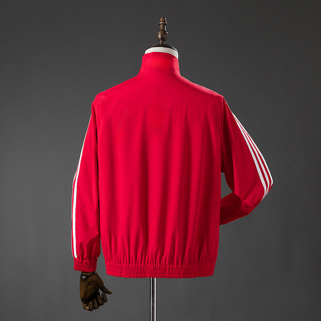 Corta-Vento Três Riscas - Vermelho