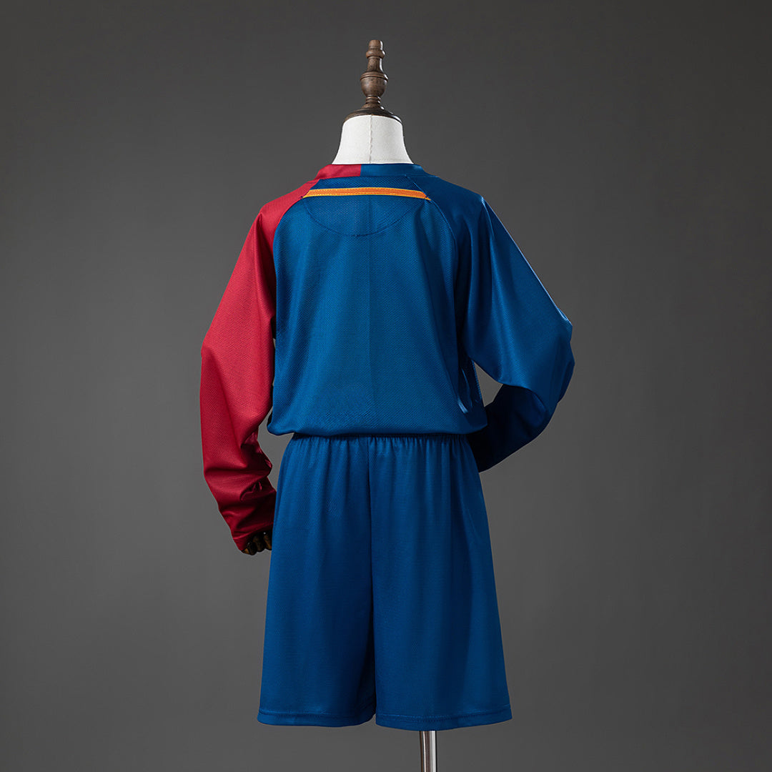 Kit Barcelona Principal Criança 08/09 - Manga Comprida