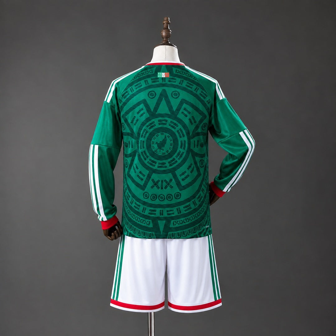 Kit México Principal Criança 2026 - Manga Comprida