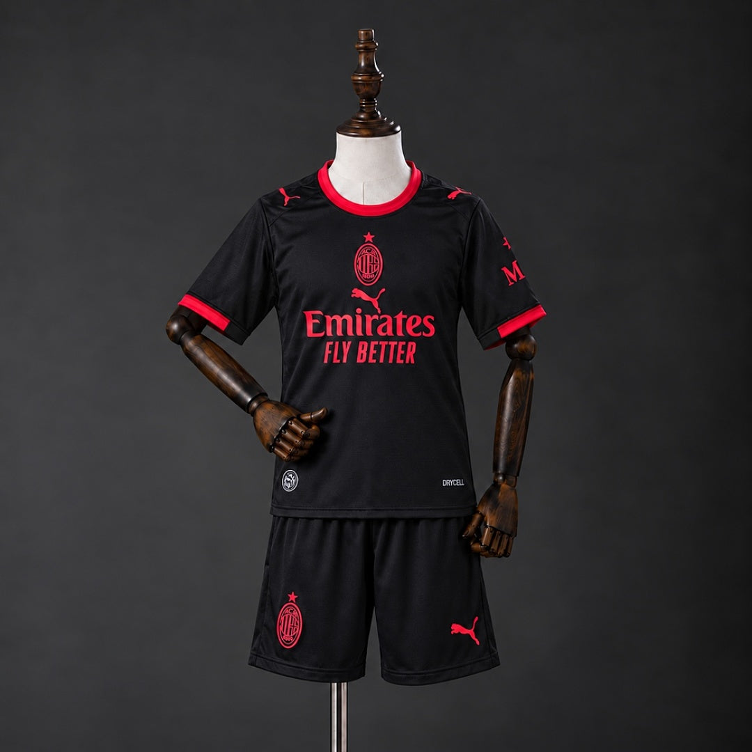 Kit AC Milan Terceira Criança 26/27