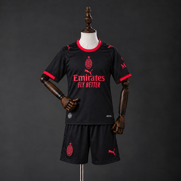 Kit AC Milan Terceira Criança 26/27