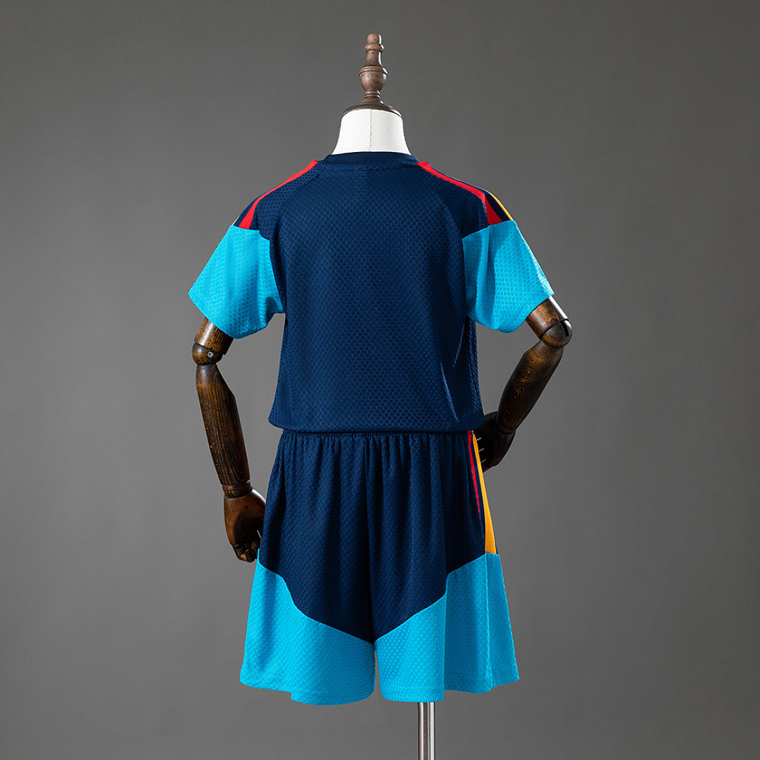 Kit Espanha Treino Azul-Royal Criança 2026