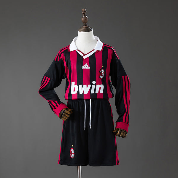 Kit AC Milan Principal Criança 09/10 - Manga Comprida