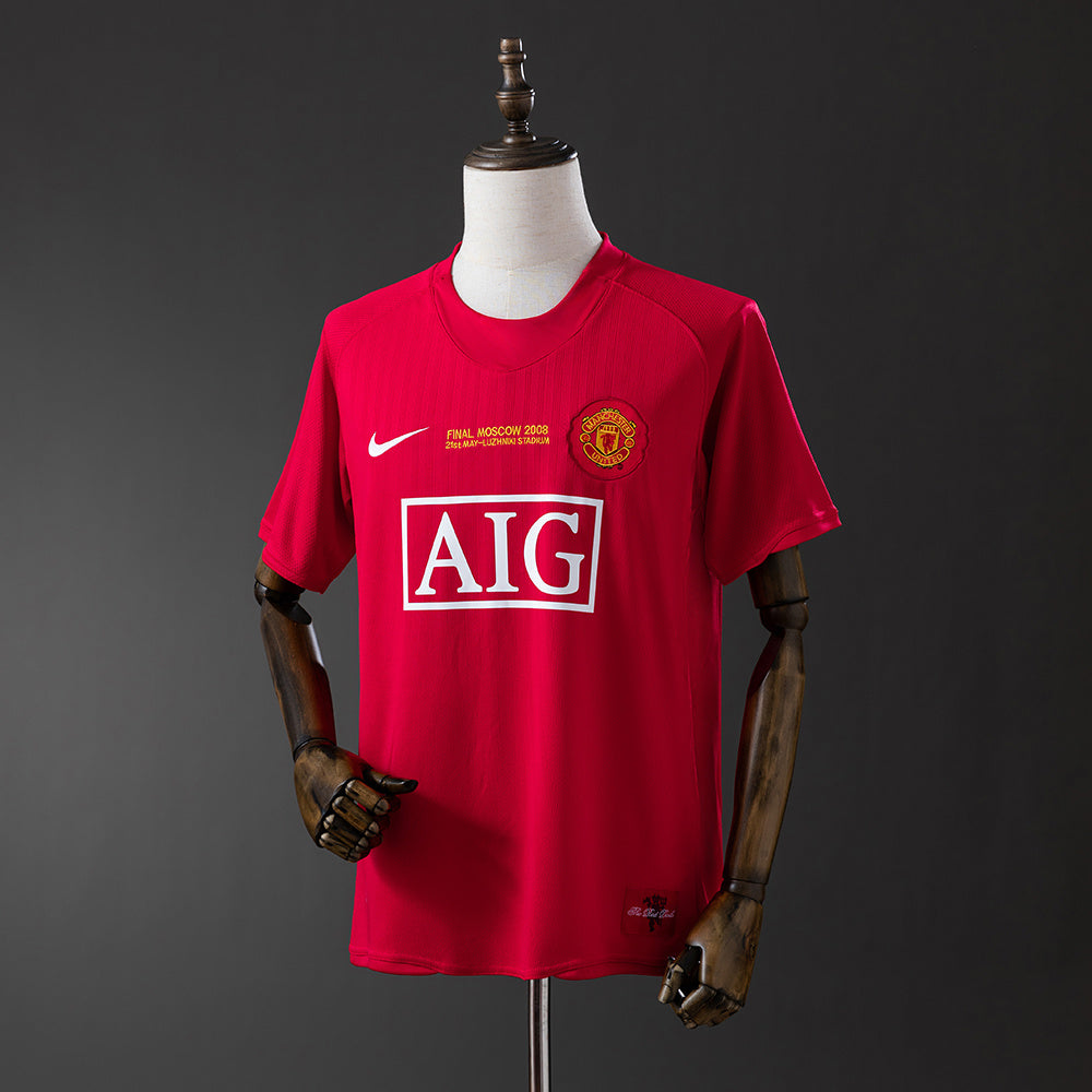Camisola Manchester United Principal Edição Especial Liga dos Campeões 07/08 Retro