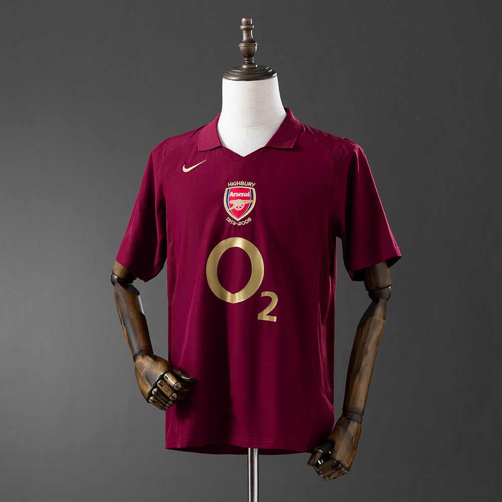 Camisola Arsenal Principal 05/06 Retro