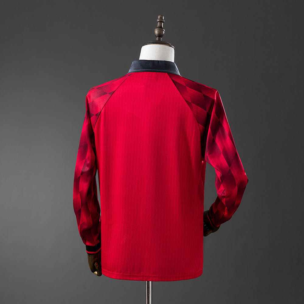 Camisola Manchester United Principal 96/97 Retro - Manga Comprida