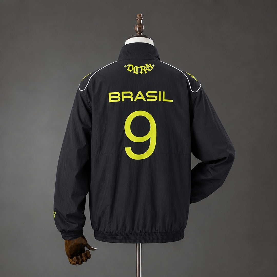 Casaco com Fecho Brasil 2026 - Preto