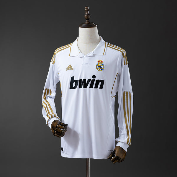 Camisola Real Madrid Principal 11/12 Retro - Manga Comprida