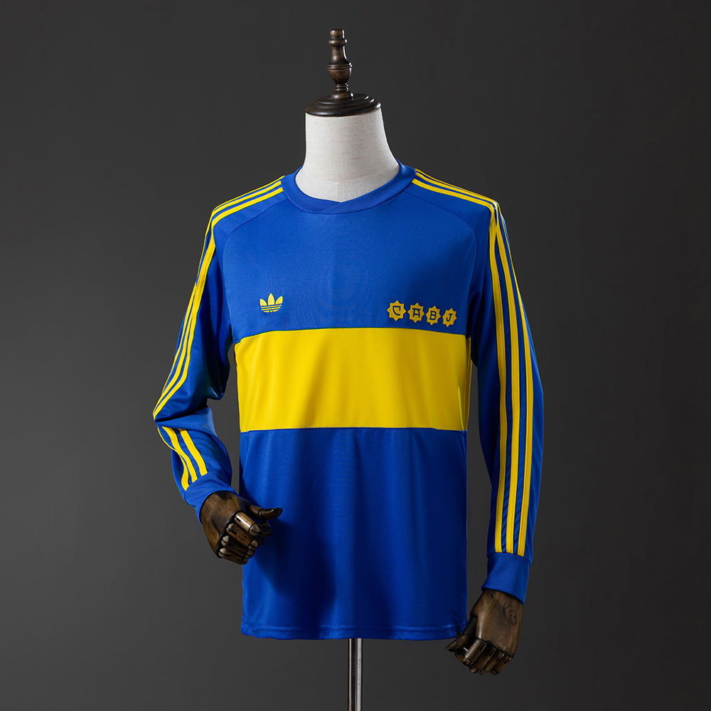Camisola Boca Juniors Principal 81/82 Retro - Manga Comprida