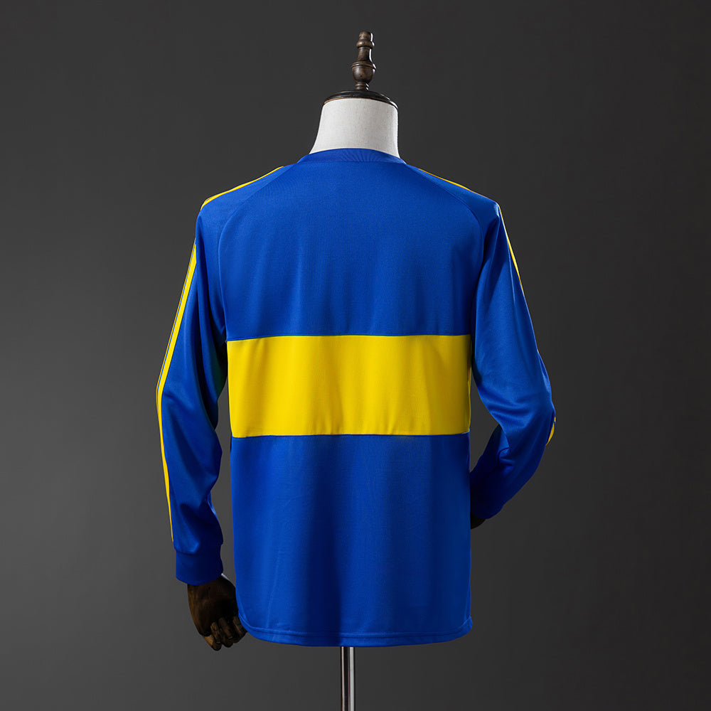 Camisola Boca Juniors Principal 81/82 Retro - Manga Comprida