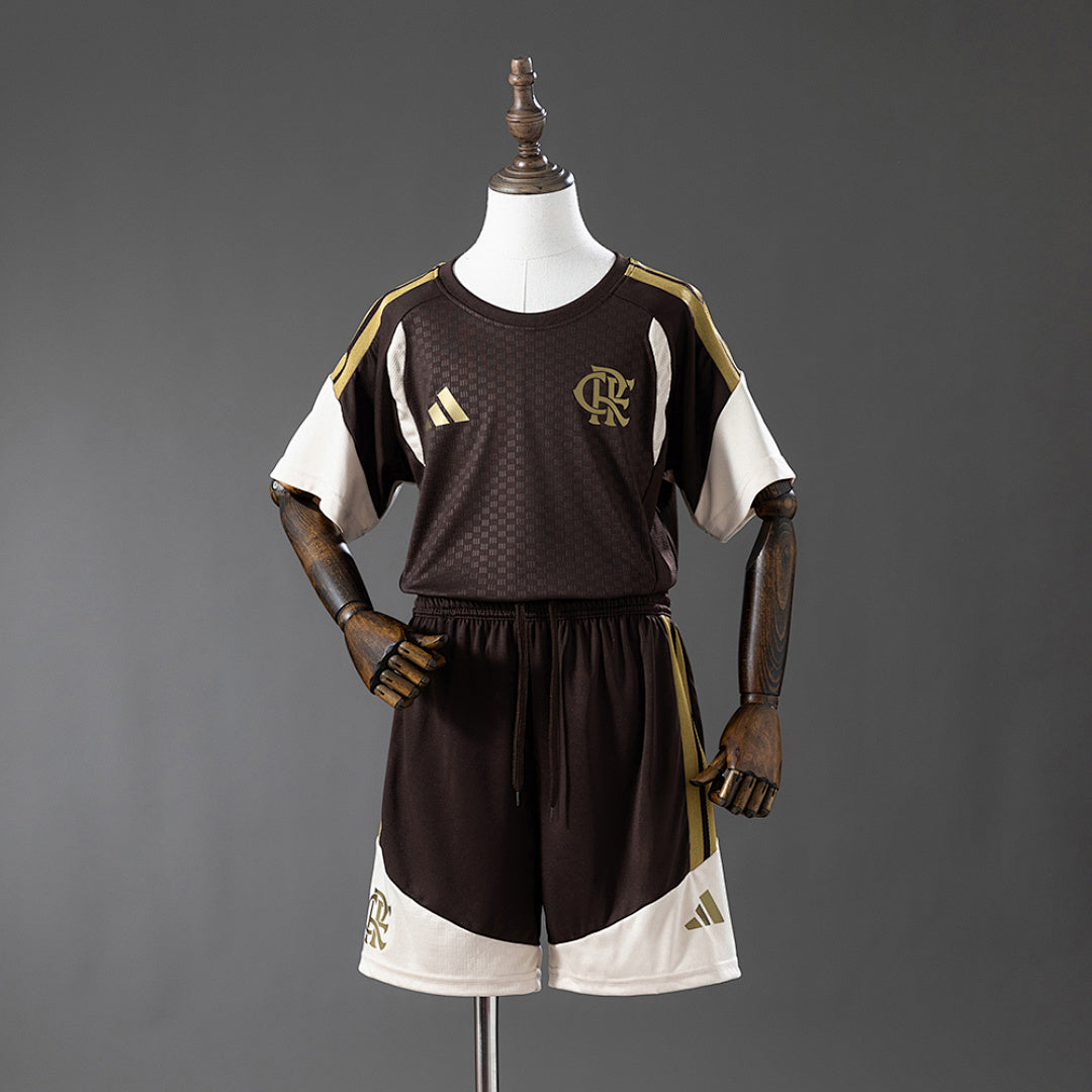 Kit Flamengo Treino Castanho Criança 26/27