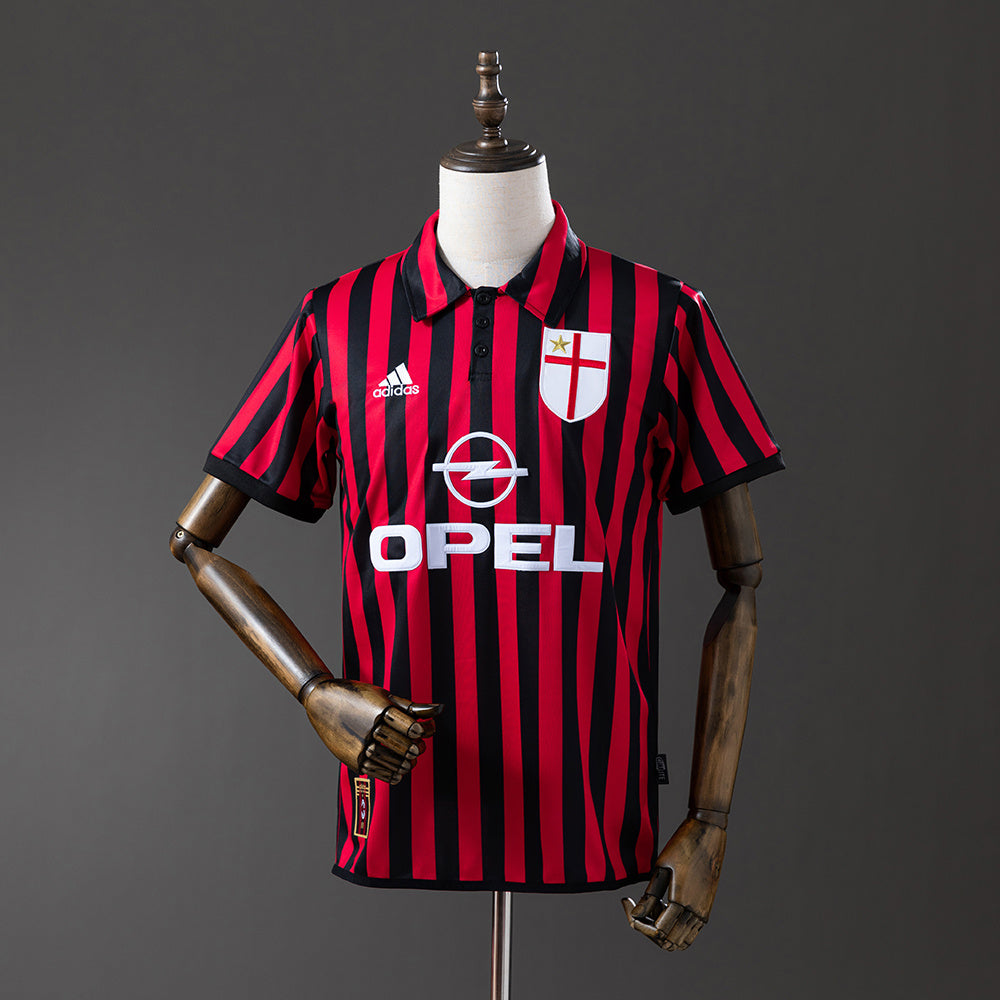 Camisola AC Milan Principal 99/00 Retro