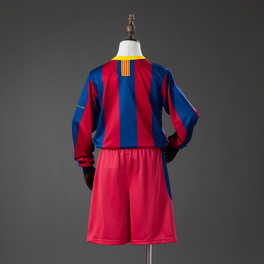 Kit Barcelona Principal Criança 10/11 - Manga Comprida