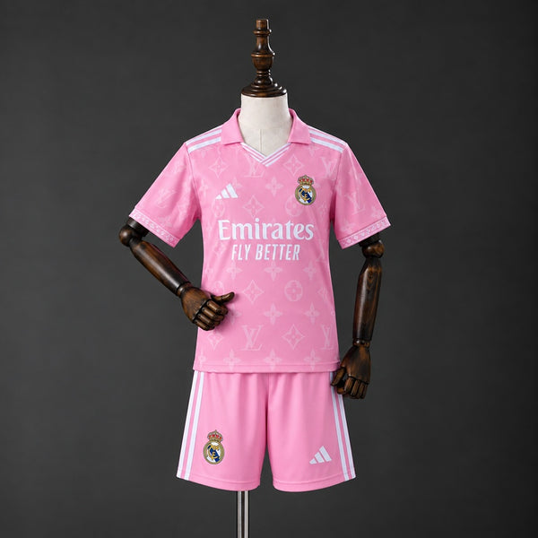 Kit Real Madrid Edição Especial Rosa Criança 26/27
