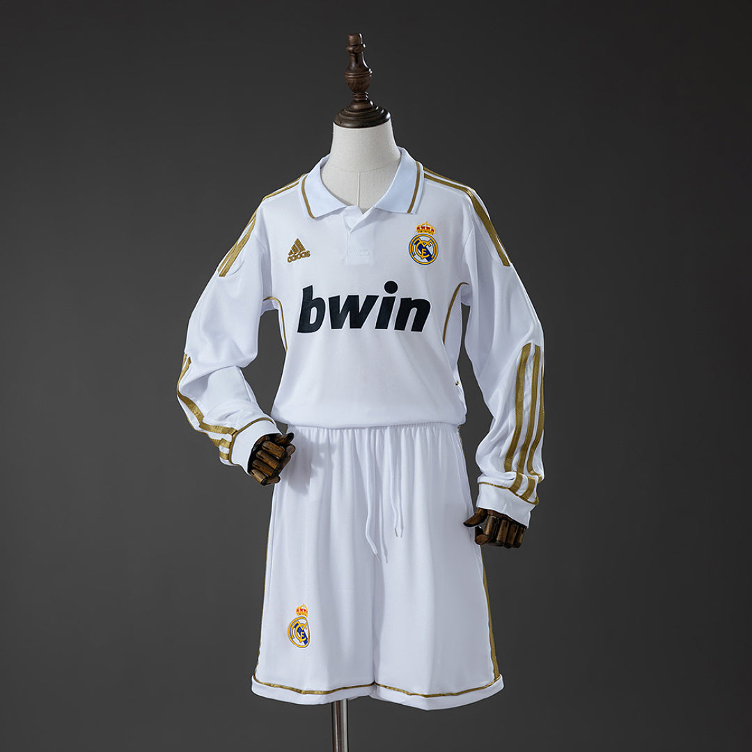 Kit Real Madrid Principal Criança 11/12 - Manga Comprida