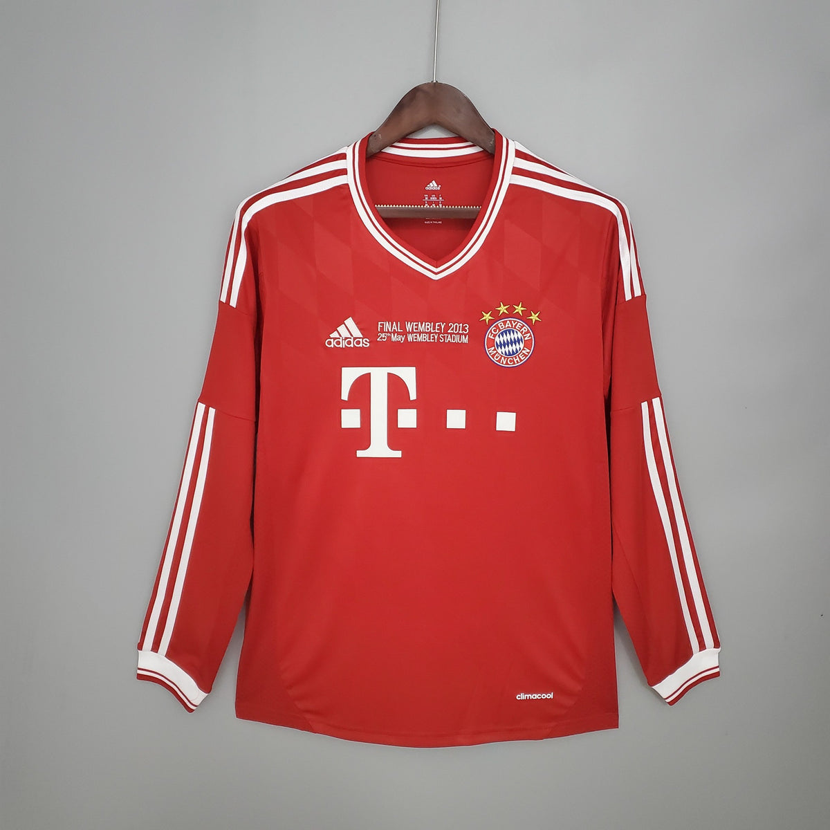 Camisola Bayern Munique Principal Edição Especial Liga dos Campeões 13/14 Retro - Manga Comprida