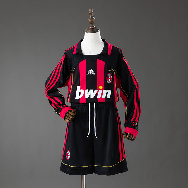 Kit AC Milan Principal Criança 06/07 - Manga Comprida