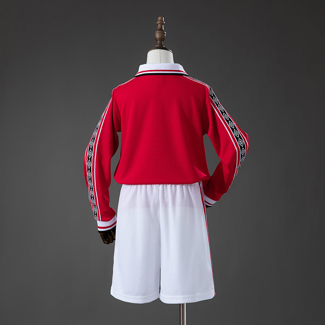 Kit Manchester United Principal Criança 98/99 - Manga Comprida