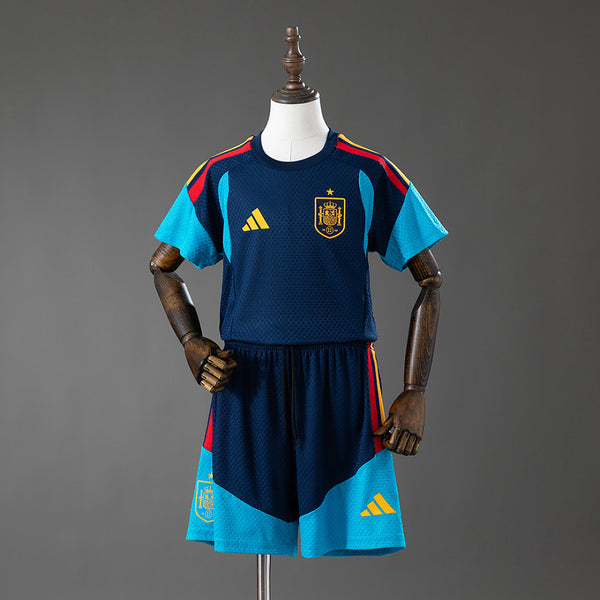Kit Espanha Treino Azul-Royal Criança 2026