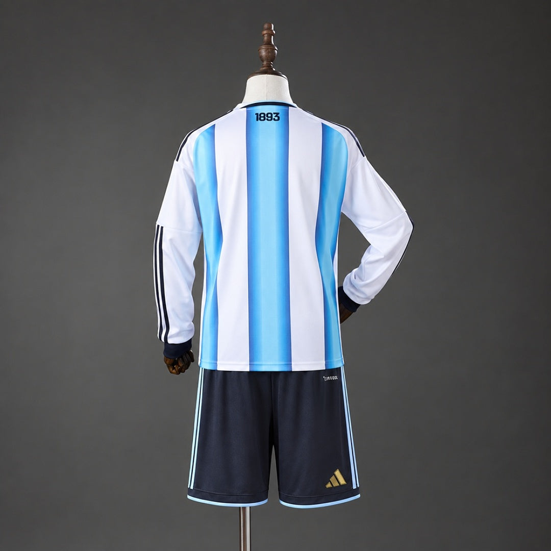 Kit Argentina Principal Criança 2026 - Manga Comprida