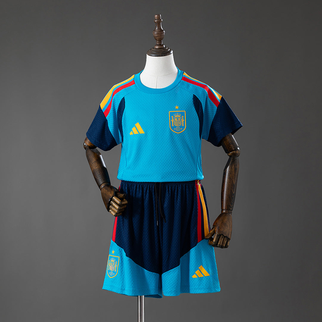Kit Espanha Treino Azul Criança 2026