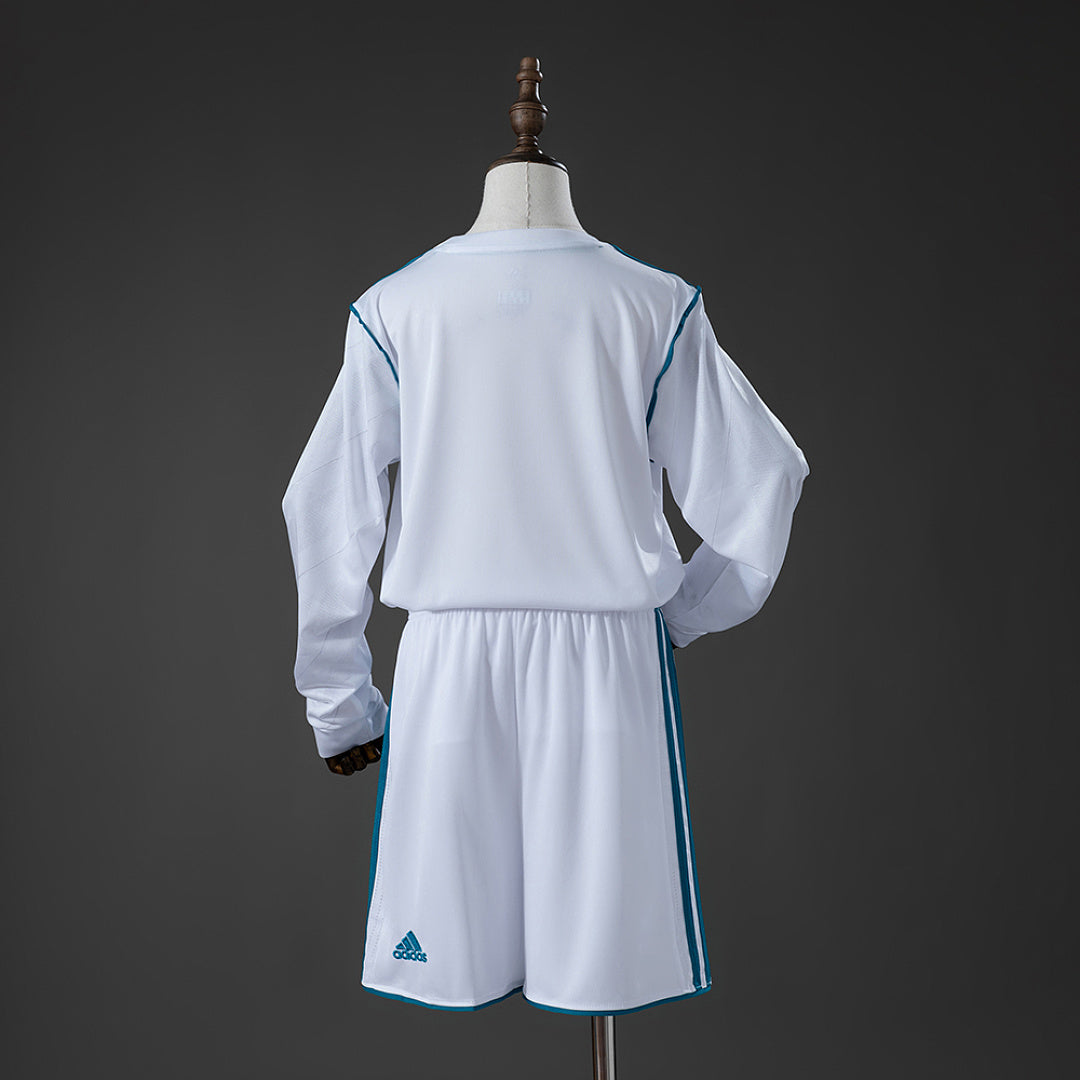 Kit Real Madrid Principal Criança 17/18 - Manga Comprida