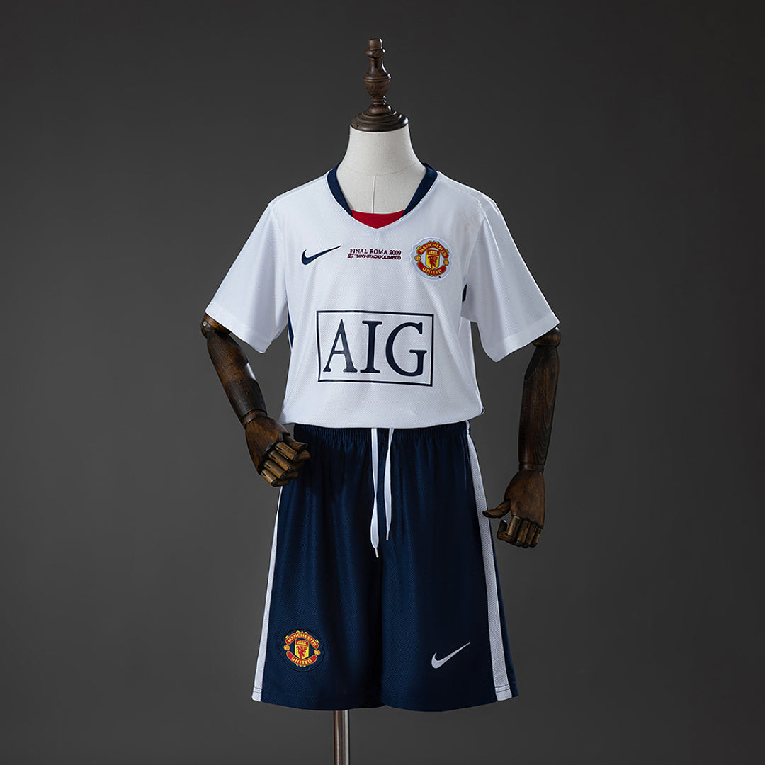 Kit Manchester United Alternativa Criança 08/09 (Champions)
